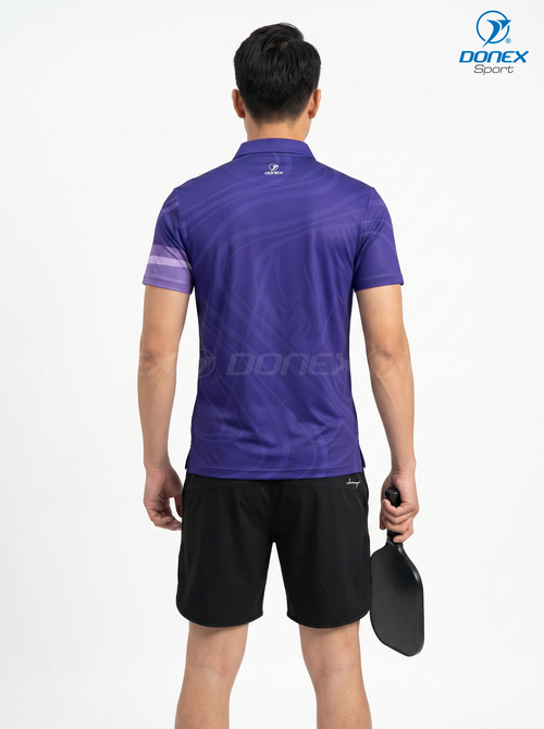 Áo thể thao nam MC-9166-09-01 Tím phối trắng